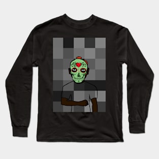 Exclusive MaleMask NFT - MexicanEye Color and GreenSkin on TeePublic Long Sleeve T-Shirt